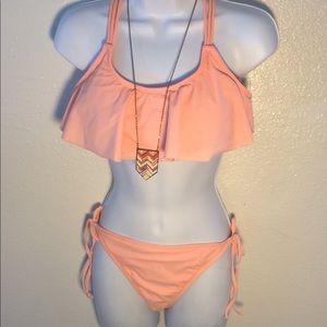 Peach 🍑 pink swimsuit
